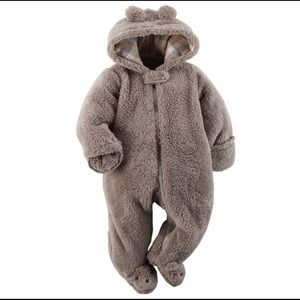 🆕Carter’s | Hooded Sherpa Bunting Bodysuit